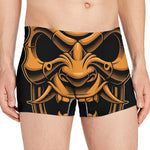 Japanese Warrior Mask Print Men's Boxer Briefs