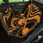 Japanese Warrior Mask Print Pet Car Back Seat Cover