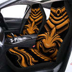 Japanese Warrior Mask Print Universal Fit Car Seat Covers