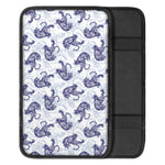 Japanese White Tiger Pattern Print Car Center Console Cover