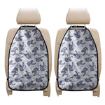Japanese White Tiger Pattern Print Car Seat Organizers