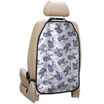 Japanese White Tiger Pattern Print Car Seat Organizers