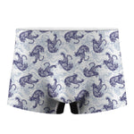 Japanese White Tiger Pattern Print Men's Boxer Briefs