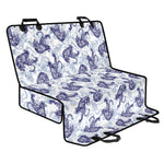 Japanese White Tiger Pattern Print Pet Car Back Seat Cover