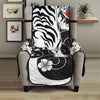 Japanese White Tiger Tattoo Print Armchair Protector