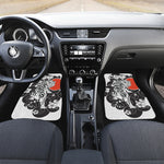 Japanese White Tiger Tattoo Print Front Car Floor Mats