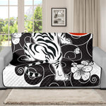 Japanese White Tiger Tattoo Print Futon Protector