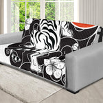 Japanese White Tiger Tattoo Print Futon Protector