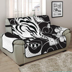 Japanese White Tiger Tattoo Print Half Sofa Protector