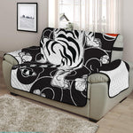 Japanese White Tiger Tattoo Print Half Sofa Protector