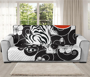 Japanese White Tiger Tattoo Print Oversized Sofa Protector