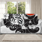 Japanese White Tiger Tattoo Print Oversized Sofa Protector