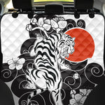 Japanese White Tiger Tattoo Print Pet Car Back Seat Cover