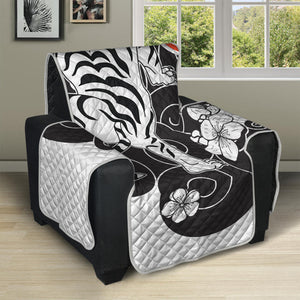 Japanese White Tiger Tattoo Print Recliner Protector