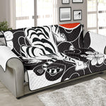 Japanese White Tiger Tattoo Print Sofa Protector