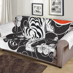 Japanese White Tiger Tattoo Print Sofa Protector