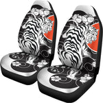Japanese White Tiger Tattoo Print Universal Fit Car Seat Covers