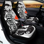 Japanese White Tiger Tattoo Print Universal Fit Car Seat Covers