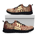 Jesus Religious Words Print Black Sneakers