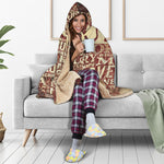 Jesus Religious Words Print Hooded Blanket