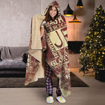 Jesus Religious Words Print Hooded Blanket