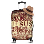 Jesus Religious Words Print Luggage Cover