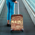 Jesus Religious Words Print Luggage Cover