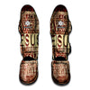 Jesus Religious Words Print Muay Thai Shin Guard