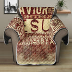 Jesus Religious Words Print Recliner Protector