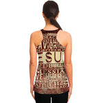 Jesus Religious Words Print Women's Racerback Tank Top