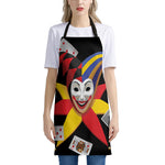 Joker And Playing Cards Print Apron