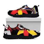 Joker And Playing Cards Print Black Sneakers