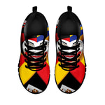 Joker And Playing Cards Print Black Sneakers