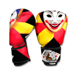 Joker And Playing Cards Print Boxing Gloves