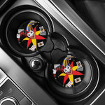 Joker And Playing Cards Print Car Coasters