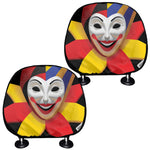 Joker And Playing Cards Print Car Headrest Covers