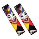 Joker And Playing Cards Print Car Seat Belt Covers