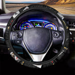 Joker And Playing Cards Print Car Steering Wheel Cover