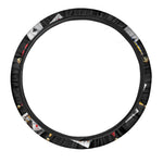 Joker And Playing Cards Print Car Steering Wheel Cover