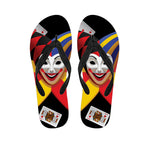 Joker And Playing Cards Print Flip Flops