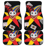 Joker And Playing Cards Print Front and Back Car Floor Mats