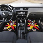 Joker And Playing Cards Print Front and Back Car Floor Mats