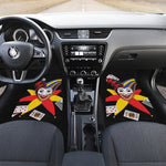 Joker And Playing Cards Print Front Car Floor Mats