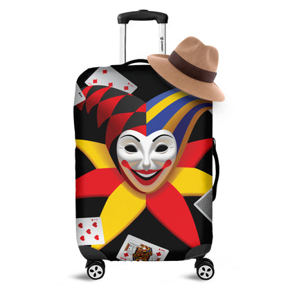 Joker And Playing Cards Print Luggage Cover