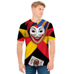 Joker And Playing Cards Print Men's T-Shirt