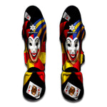 Joker And Playing Cards Print Muay Thai Shin Guard
