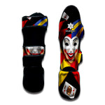 Joker And Playing Cards Print Muay Thai Shin Guard