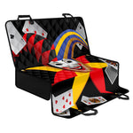 Joker And Playing Cards Print Pet Car Back Seat Cover