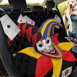 Joker And Playing Cards Print Pet Car Back Seat Cover