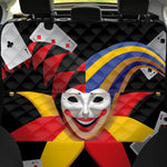 Joker And Playing Cards Print Pet Car Back Seat Cover